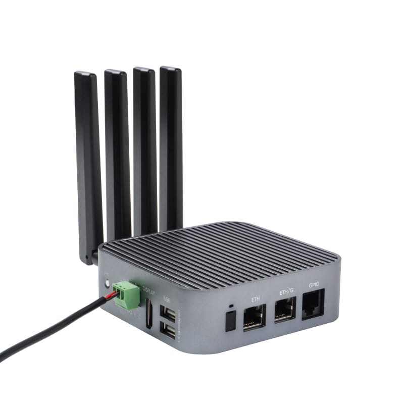 Side profile of the Sixfab 30W terminal DC adapter with output cable