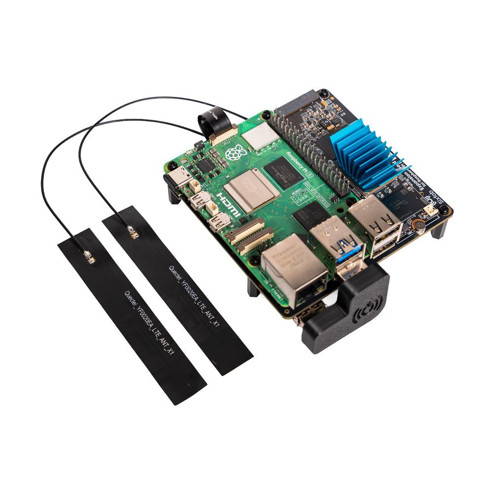 Sixfab Edge AI Expansion Board with separate PCIe lanes for AI, NVMe storage and cellular