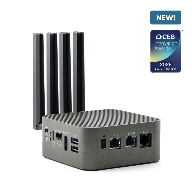 ALPON X5 AI fanless edge AI computer with Raspberry Pi CM5 and DEEPX DX-M1 NPU